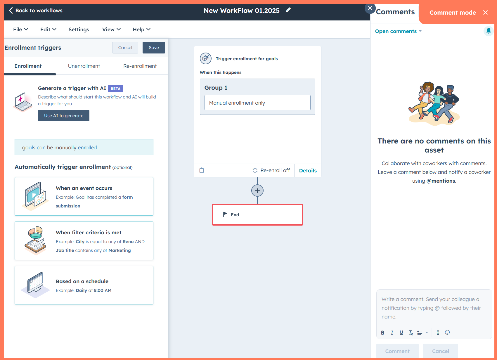 HubSpot dashboard showing AI-driven data insights, low-code tool features, and real-time performance tracking for business growth.
